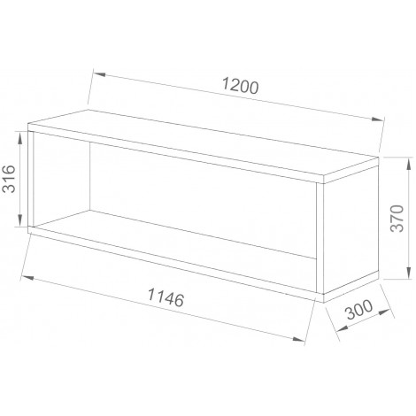 Настенная полка ПК-30М купить в Москве по цене от 3370р. в интернет-магазине justmebel.ru
