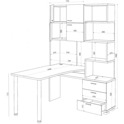 Компьютерный стол СР-500М/140, СР-500М/160, СР-500М/190 купить в Москве по цене от 25290р. в интернет-магазине justmebel.ru