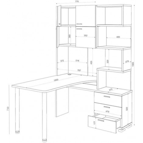 Компьютерный стол СР-500М/140, СР-500М/160, СР-500М/190 купить в Москве по цене от 25290р. в интернет-магазине justmebel.ru