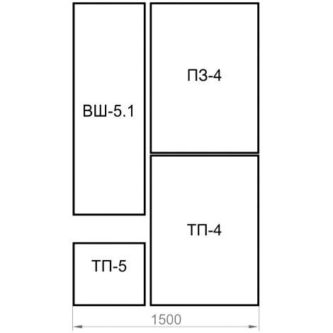 Прихожая ВШ-5.1+ТП-5+ТП-4+ПЗ-4 купить в Москве по цене от 20730р. в интернет-магазине justmebel.ru