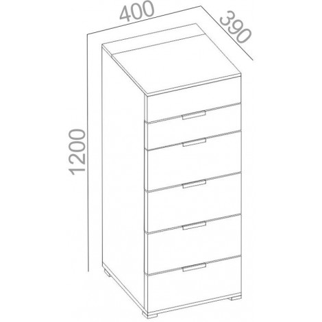 Комод НК-6 купить в Москве по цене от 9390р. в интернет-магазине justmebel.ru