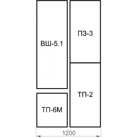 Прихожая ВШ-5.1+ТП-6М+ТП-2+ПЗ-3 купить в Москве по цене от 18850р. в интернет-магазине justmebel.ru