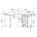 Письменный стол Лайт-2 компьютерный 1200 угловой купить в Москве по цене от 8771р. в интернет-магазине justmebel.ru