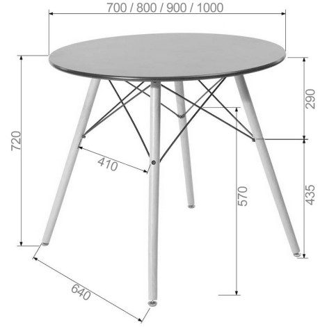 Кухонный стол EAMES DSW Z-231 / CHAD купить в Москве по цене от 7990р. в интернет-магазине justmebel.ru