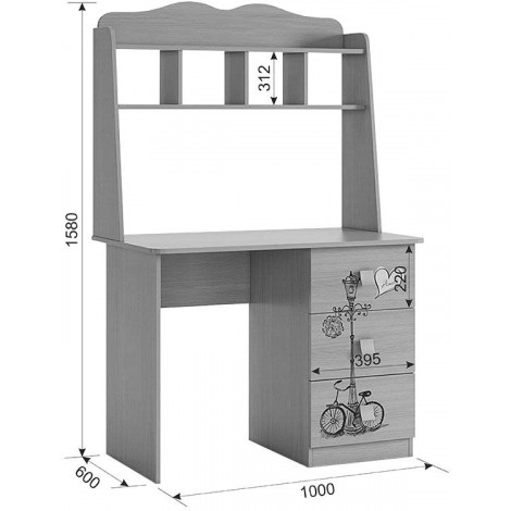Детский компьютерный стол Амели купить в Москве по цене от 7664р. в интернет-магазине justmebel.ru