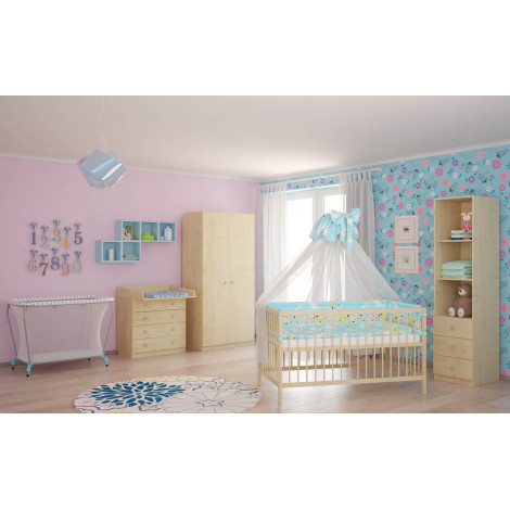 Кроватка детская Polini kids Simple 101 купить в Москве по цене от 6190р. в интернет-магазине justmebel.ru