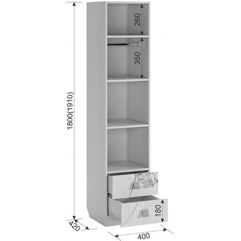 Шкаф детский Фэнтези 1-створчатый купить в Москве по цене от 7907р. в интернет-магазине justmebel.ru