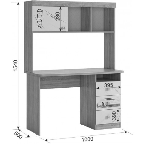 Детский письменный стол Форсаж MKF-05.1623 купить в Москве по цене от 7779р. в интернет-магазине justmebel.ru