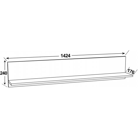 Настенная полка Вирджиния 011.62 купить в Москве по цене от 990р. в интернет-магазине justmebel.ru