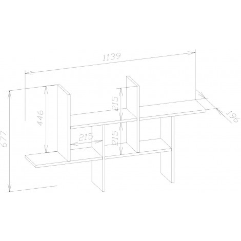 Настенная полка ПК-6 купить в Москве по цене от 1750р. в интернет-магазине justmebel.ru