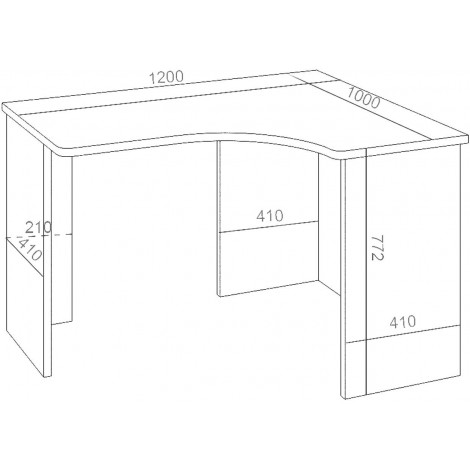 Компьютерный стол Угл120 купить в Москве по цене от 9090р. в интернет-магазине justmebel.ru
